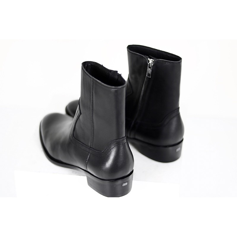 GIÀY NAM CAO CỔ ZIP BOOT KÉO KHOÁ BÊN DA THẬT, TĂNG CHIỀU CAO 5CM