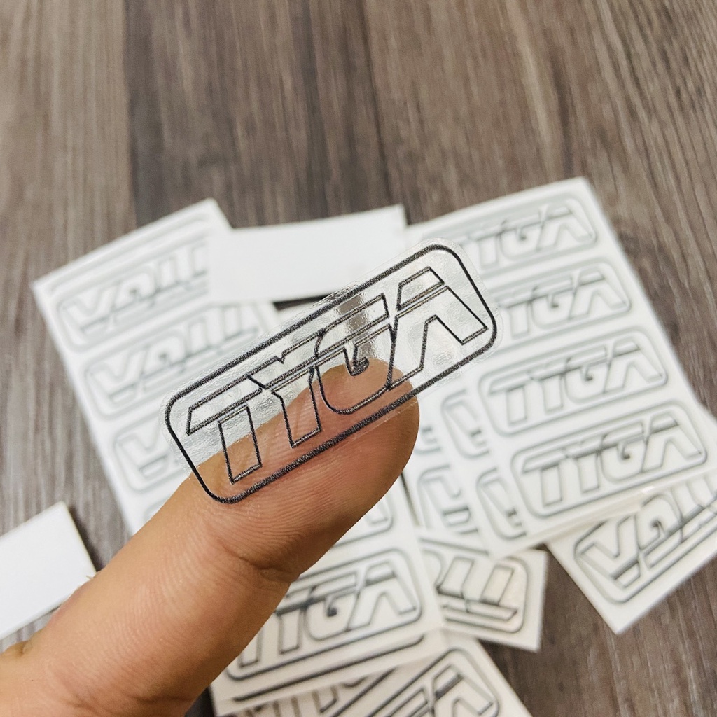 Tem in UV chữ TYGA cao cấp, tem trang trí xe máy LOGO TYGA