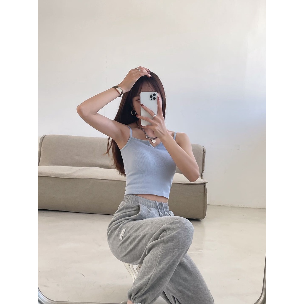 Áo 2 Dây - Áo Bra Nữ Cổ Chữ V Có Mút Ngực Sexy  BR6697