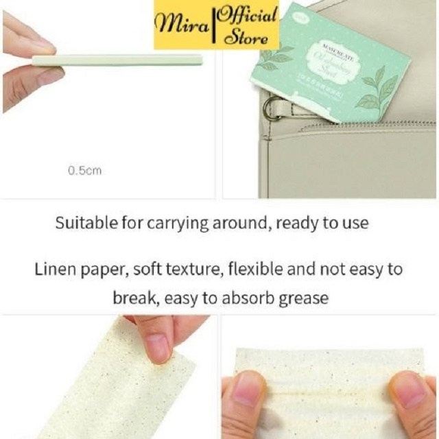 Giấy Thấm Dầu 100 tờ Maycreate Hàng Nội Địa Trung