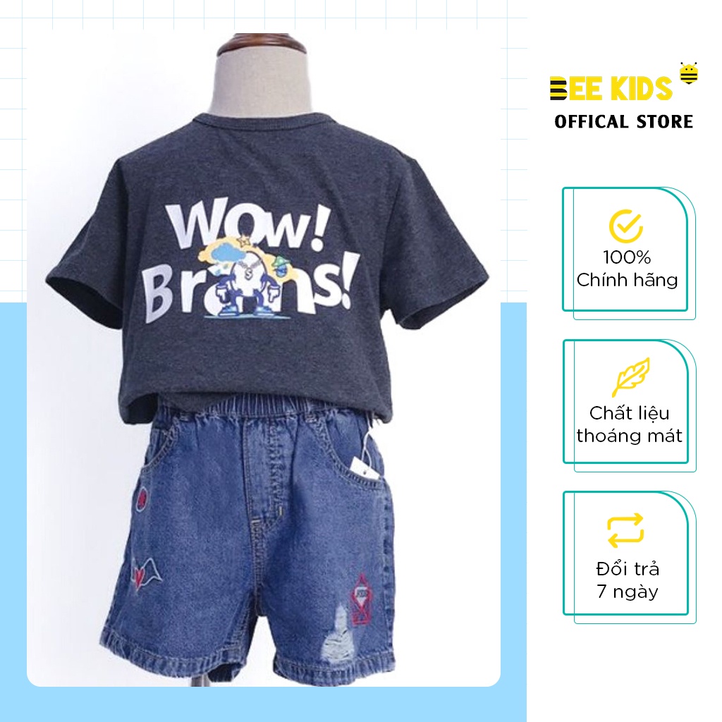 Quần Đùi Bé Gái Bee Kids Cạp Chun, Mài Rách Thời Trang, Chất Liệu Mềm Mại (4 - 14 Tuổi) 7QJ01660SX