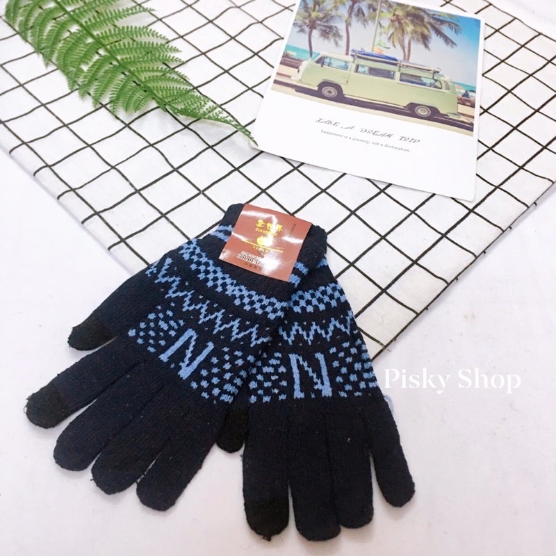 GĂNG TAY LEN CẢM ỨNG ĐIỆN THOẠI DÀNH CHO NAM ⛷