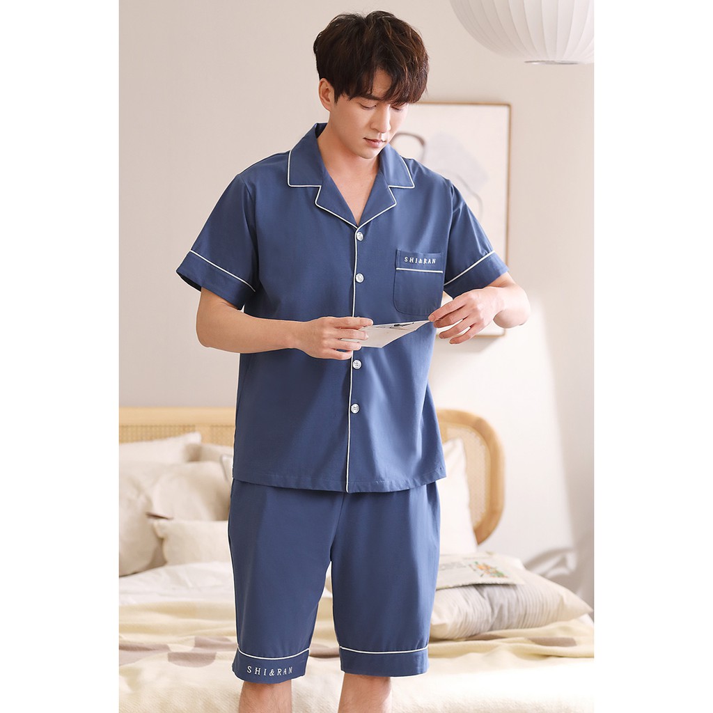 ĐỒ BỘ MẶC NHÀ NAM| BỘ PIJAMA NAM CỘC TAY