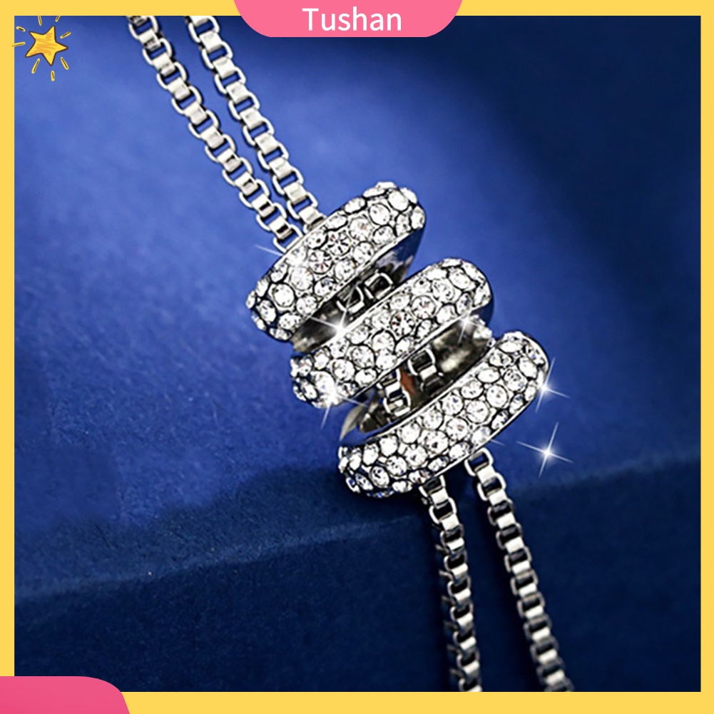 Dây chuyền nữ mặt ngọc trai giả đính kim cương nhân tạo thời trang