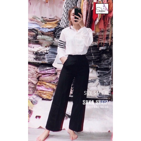 Quần suông dài nữ vải đẹp loại 1 dày dặn