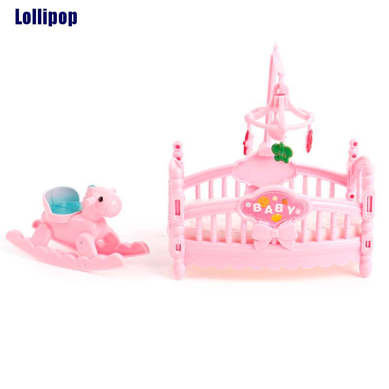 Giường ngủ/ Ngựa trang trí nhà búp bê cho bé gái