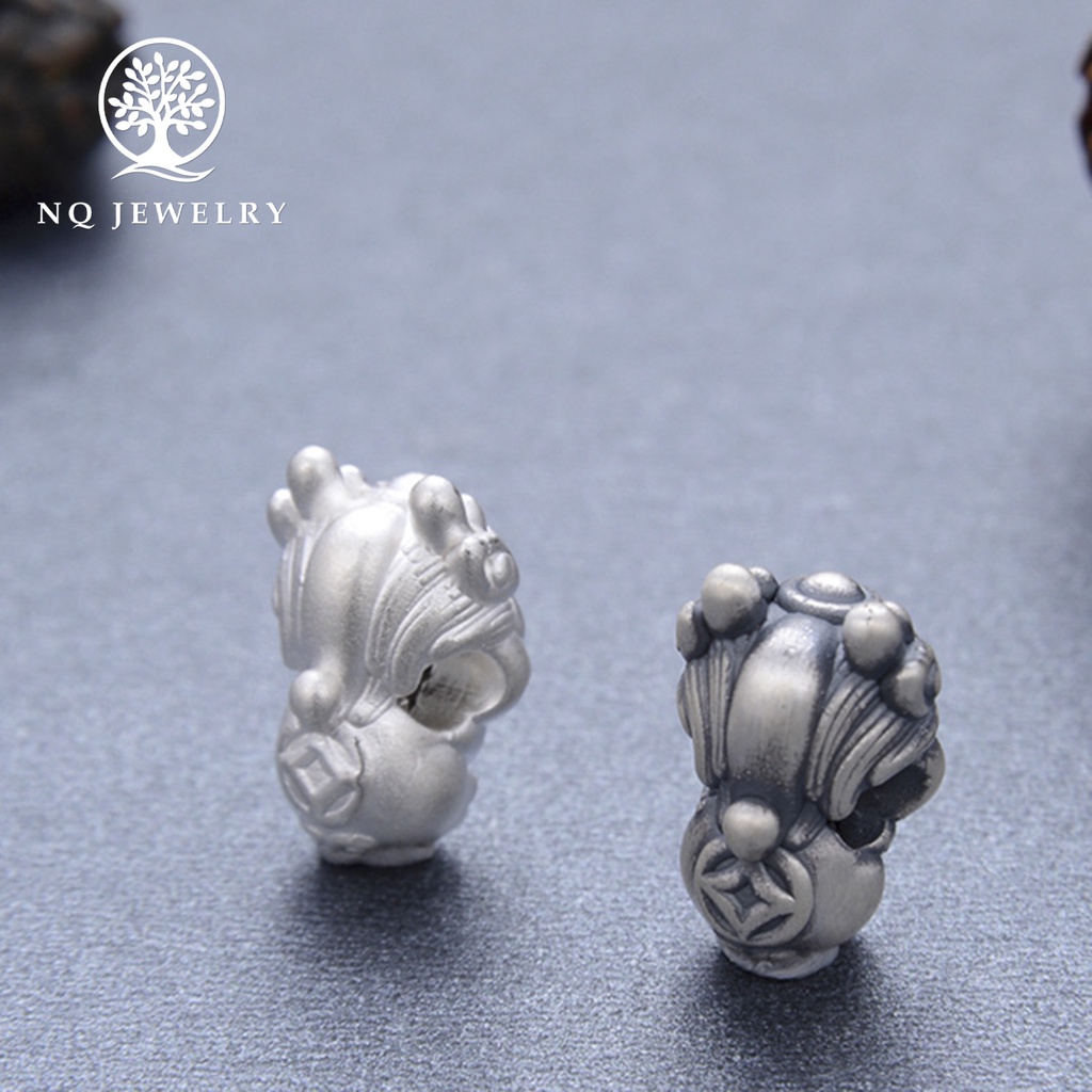 Charm bạc hình rồng xỏ ngang - NQ Jewelry