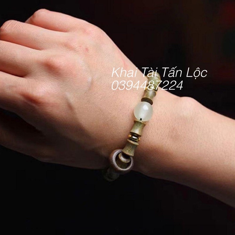 Vòng tay chuỗi hạt đốt tre gỗ đàn hương có dạ Quang phát sáng