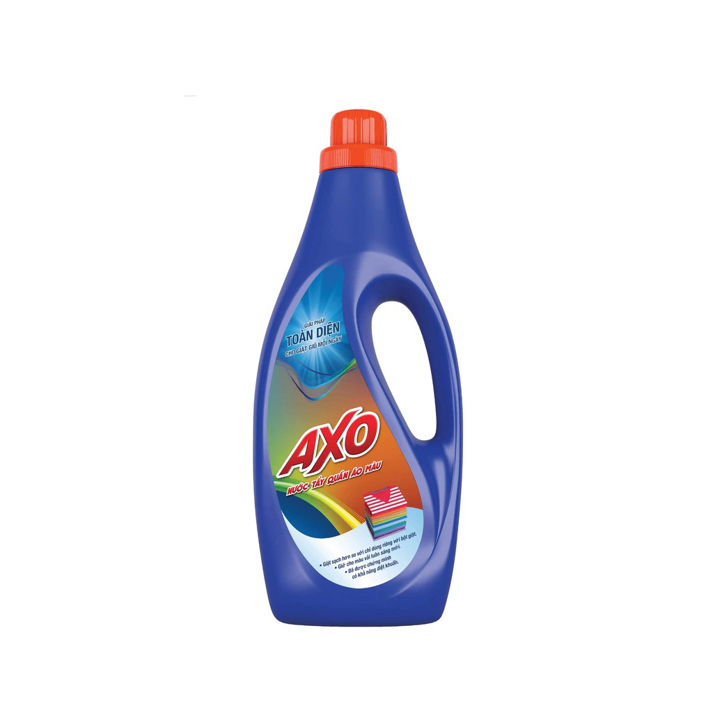 Nước Tẩy Quần Áo Màu AXO Hương Tươi Mát Chai 1.8L