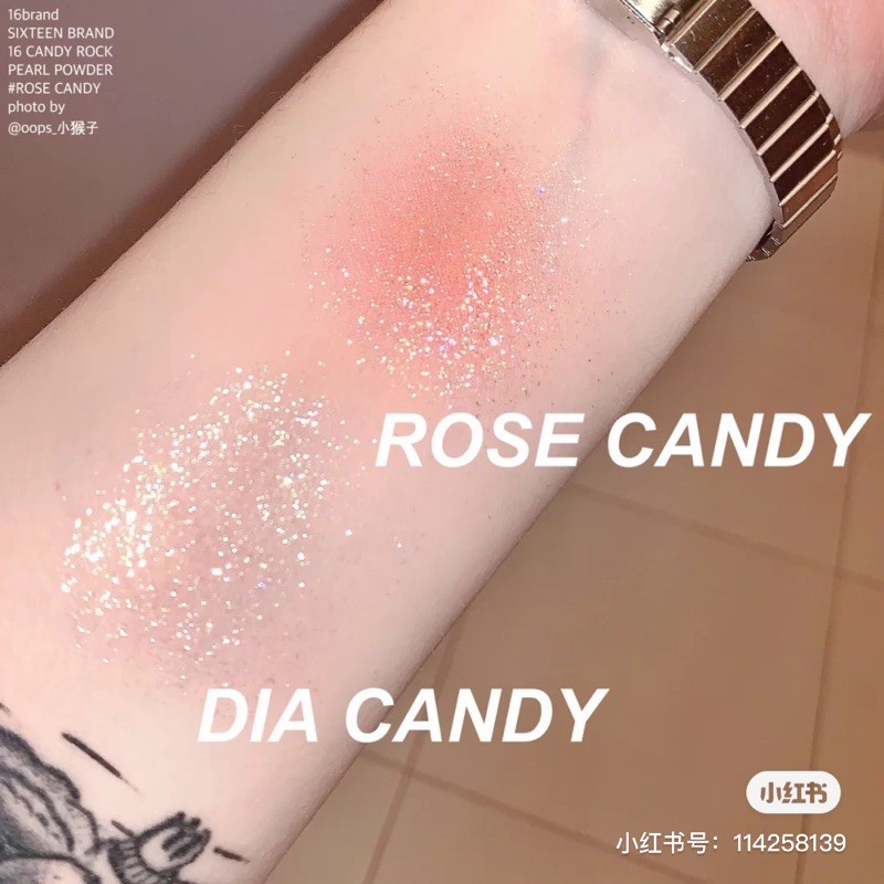 Nhũ Mắt Sixteen Brand 16 Candy Rock Pearl Powder