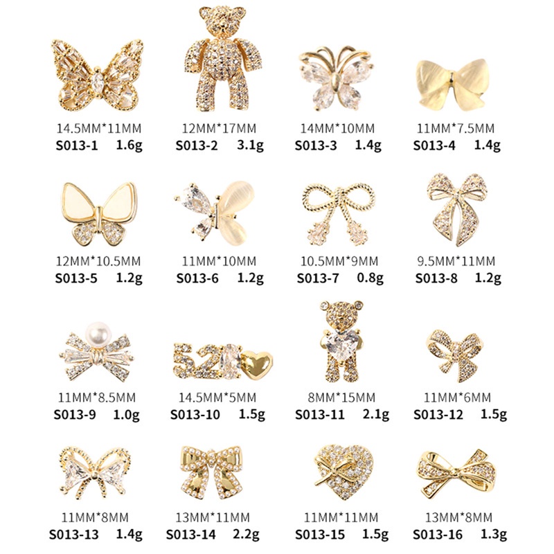 [Hàng mới về] Phụ kiện 3D trang trí móng tay nghệ thuật xinh xắn