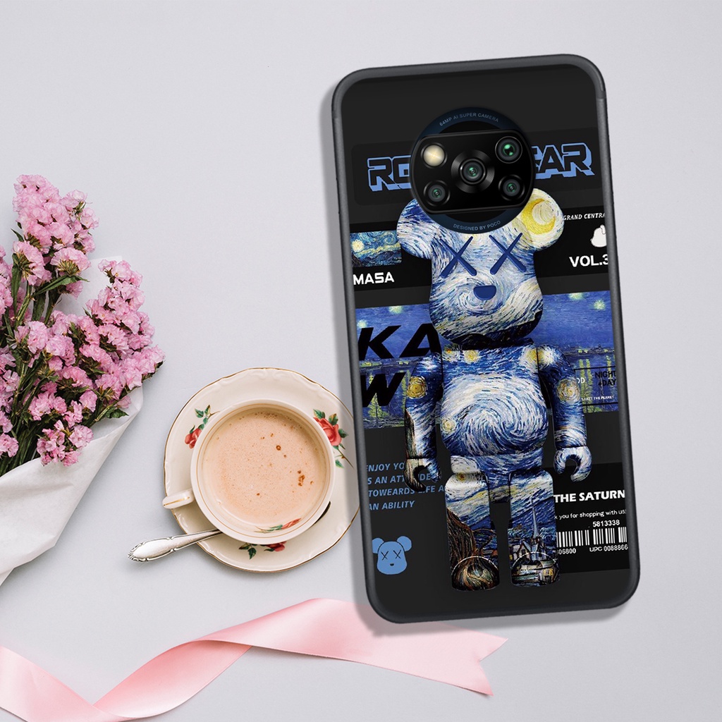 [HOT]ỐP XIAOMI POCO X3  , In Hình Gấu Robot họa tiết L-V màu sắc cực đẹp.
