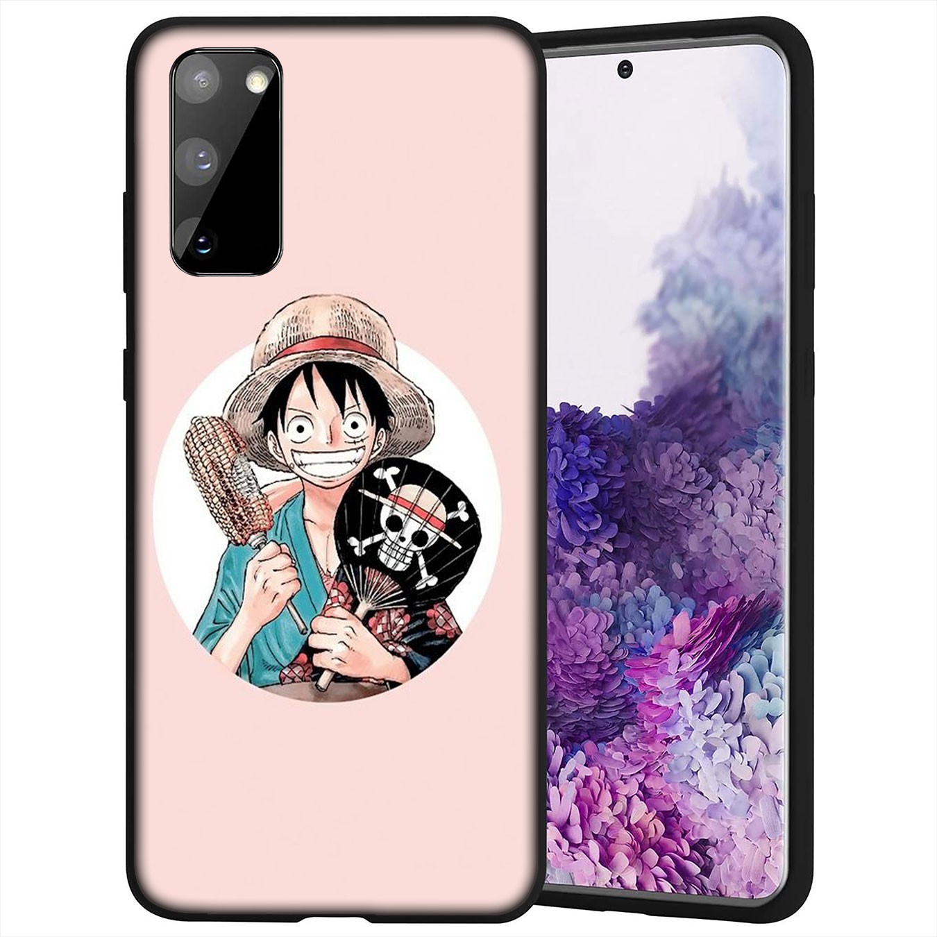 Samsung Galaxy A02S J2 J4 J5 J6 Plus J7 Prime A02 M02 j6+ A42 + Casing Soft Silicone One Piece luffy Anime Phone Case