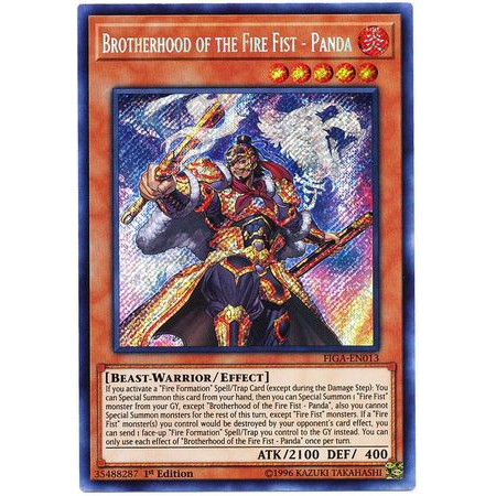 Thẻ bài Yugioh! Brotherhood of the Fire Fist - Panda - FIGA-EN013 - Secret Rare 1st Edition