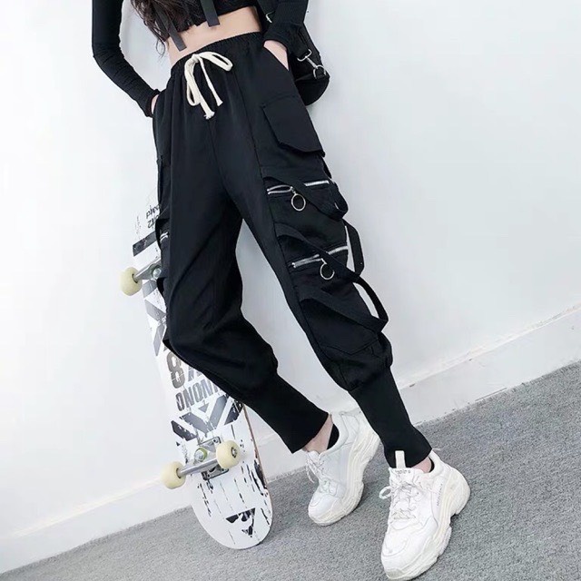 Quần Jogger Kaki Nam Nữ Túi Hộp Unisex Streetstye