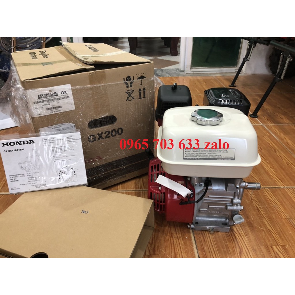 Động cơ nổ chạy xăng Honda Thái Lan chính hãng GX200 6.5HP.