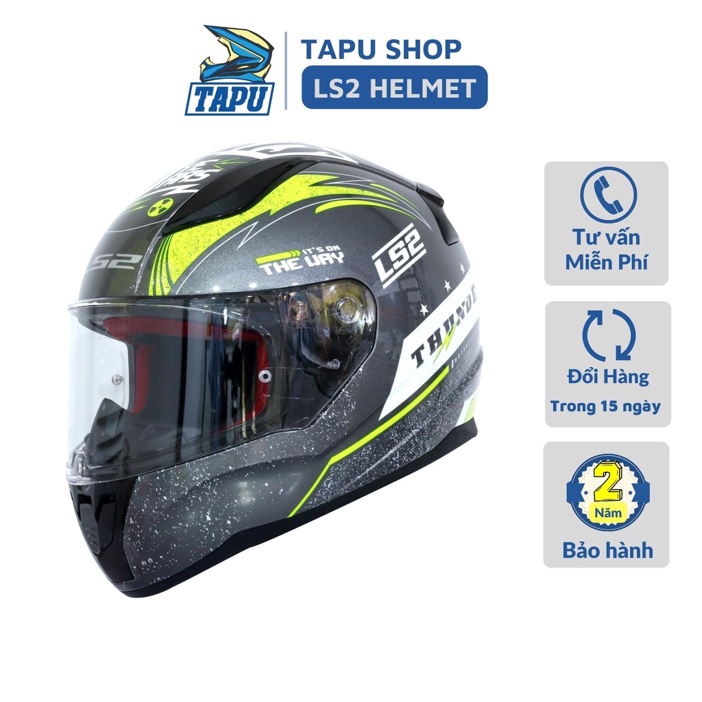 NÓN BẢO HIỂM FULLFACE LS2 RAPID FF353 THUNDER (PHIÊN BẢN ĐẶC BIỆT KỈ NIỆM 10 NĂM LS2)