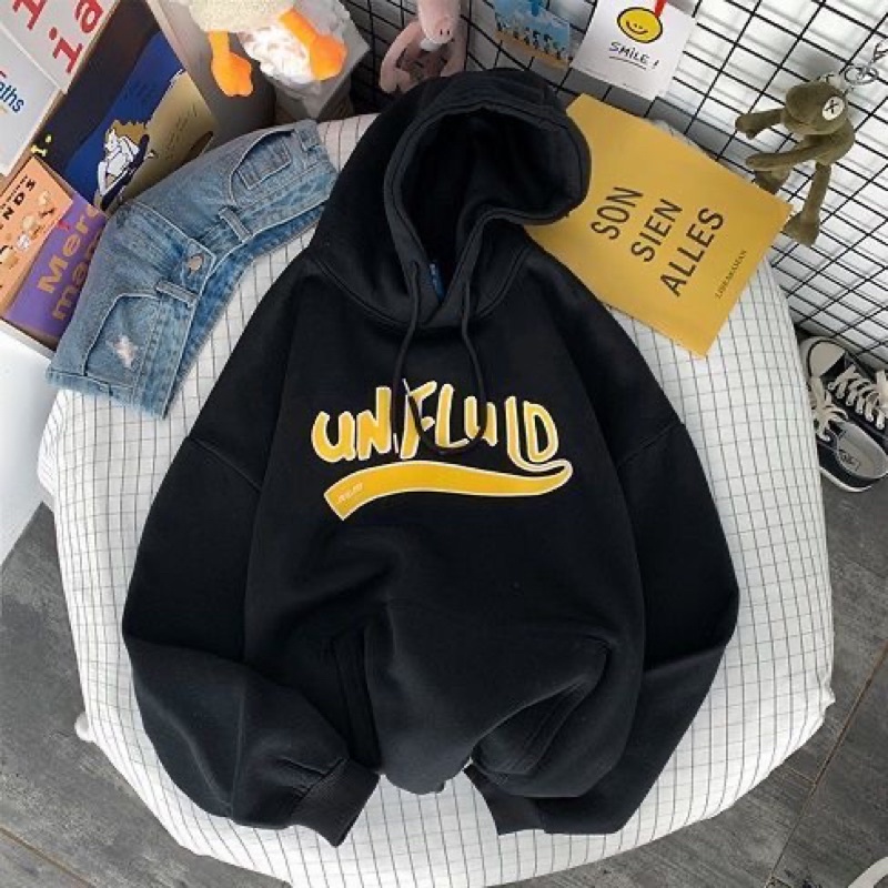 Áo hoodie nam nữ, áo nỉ bông unisex 2 lớp có mũ UN free size phom rộng phong cách hàn quốc ulzzang dễ phối đồ | BigBuy360 - bigbuy360.vn