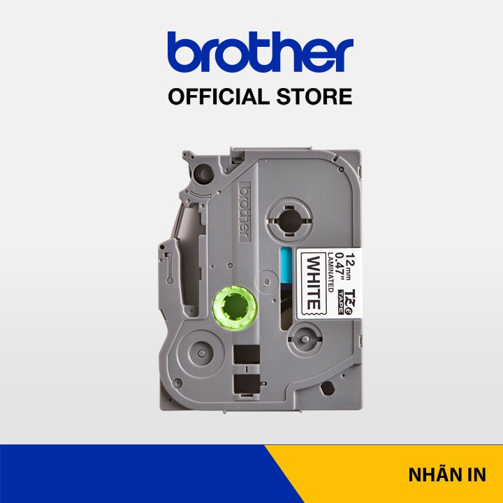 Nhãn in Brother TZe-231 chữ đen trên nền trắng (12mm)