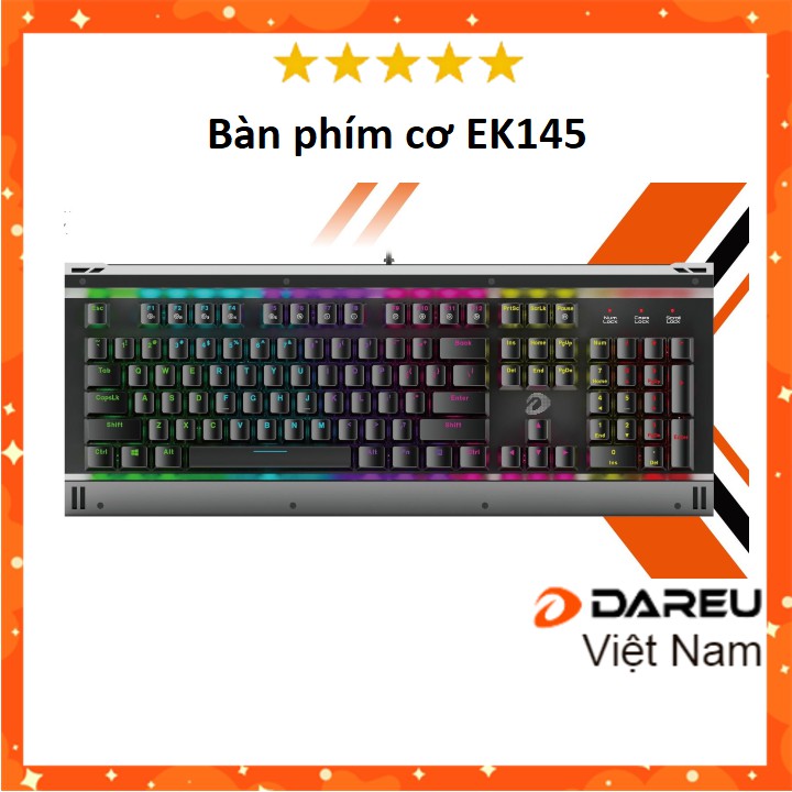 [Mã 33ELSALE hoàn 7% đơn 300K] Bàn phím Cơ Dareu EK145 Gaming 104KEY MULTI LED - Bảo hành chính hãng Mai hoàng