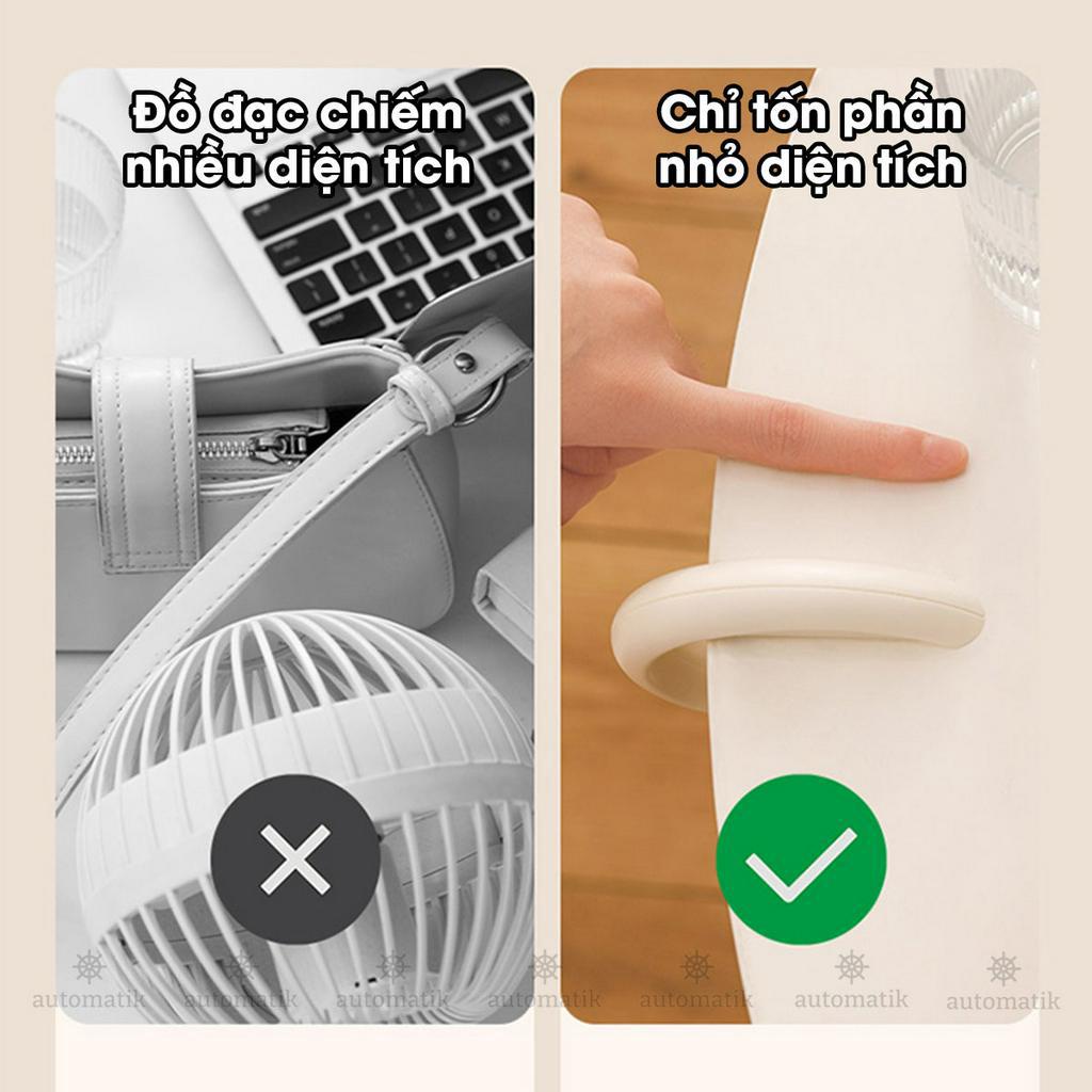 Móc Treo Đồ, Móc Treo Túi Xách Balo Để Bàn, Gắn Cạnh Bàn Không Cần Dán Nhỏ Gọn Chịu Lực Tốt Đa Năng - Automatik