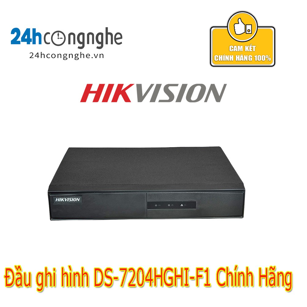 Đầu ghi hình Hikvision DS-7204HGHI-F1 4 kênh TURBO HD 3.0 DVR ( vỏ sắt ) Chính Hãng