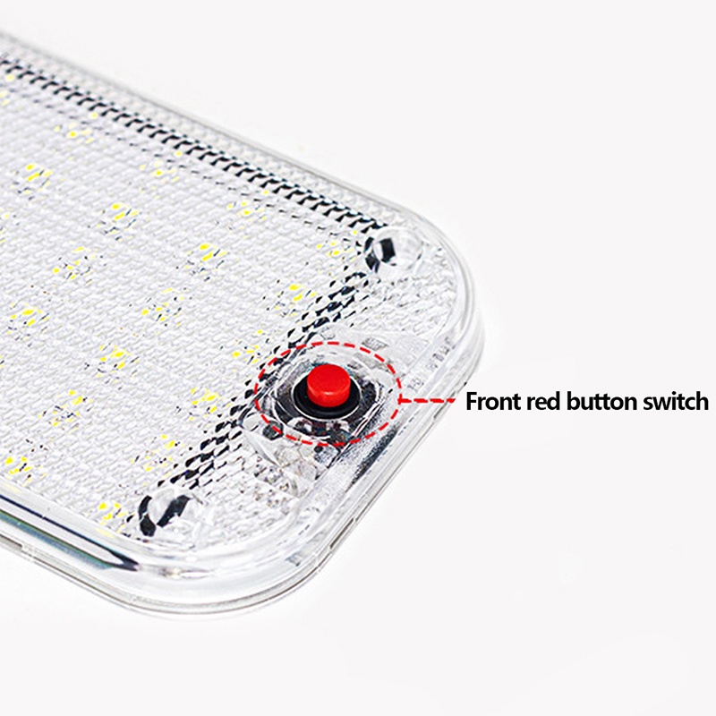 1 Bộ Đèn LED Siêu Mỏng Hình Vỏ Sò Pha Lê Chuyên Dụng Cho Xe Hơi