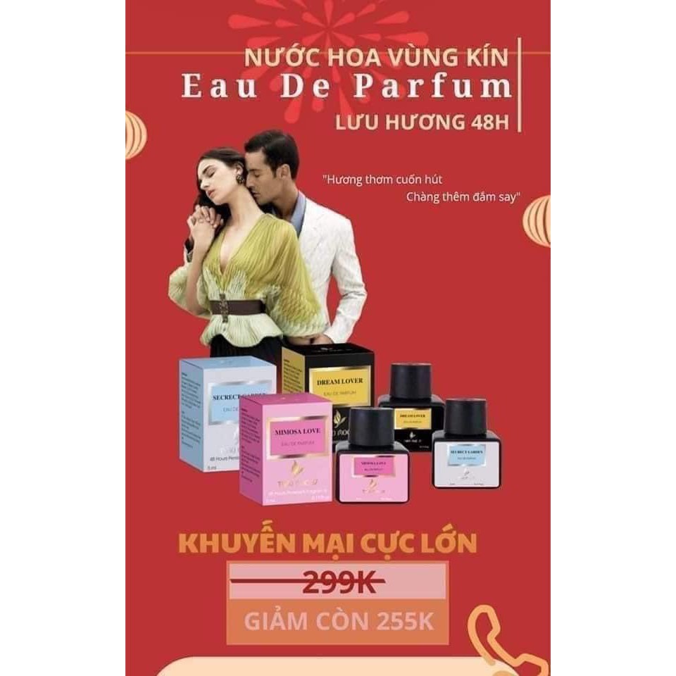 Nước hoa vùng kín Mimosa love Thảo Mộc 37 lưu hương suốt 48h, tỉ tê, hoang dại | Thế Giới Skin Care