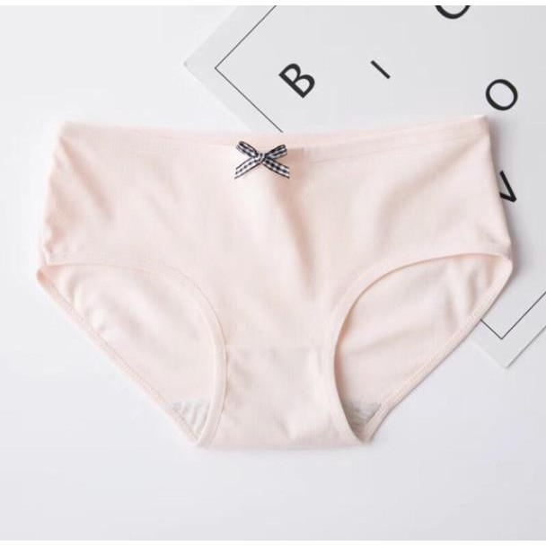 Quần Lót Cotton Phối Nơ Mền Mại Mới 012