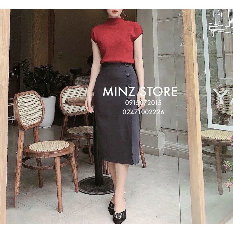 Áo Len Tay Hến Cổ 3 Phân Tay Ngắn Mix Đồ Cực Sang Phong Cách Hàng Quảng Châu 1923