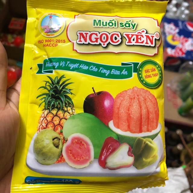 Muối sấy Ngọc Yến 100gr Muối Chấm Trái Cây Thượng Hạng