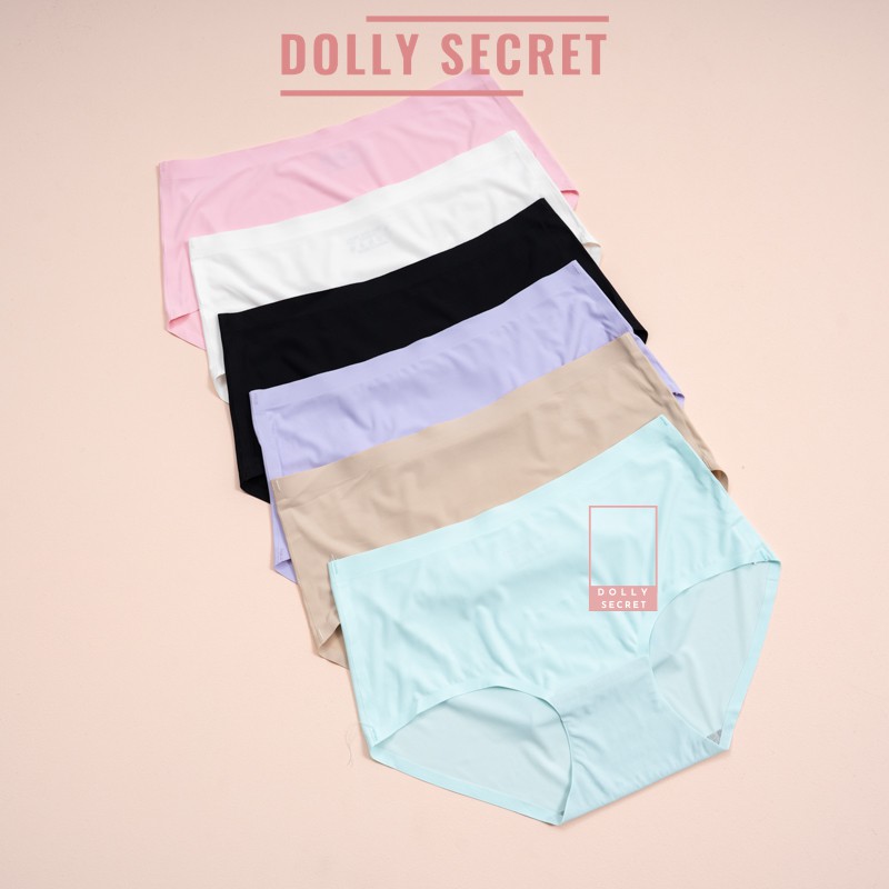 Combo set 5 quần lót nữ đúc su non thun lạnh không viền cạp ép cao cấp DOLLY SECRET QL005