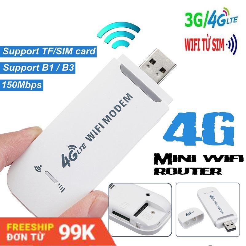 USB DCOM 3G 4G DONGLE phát Wifi từ sim 3G/4G dùng được đa mạng. BH 6 tháng