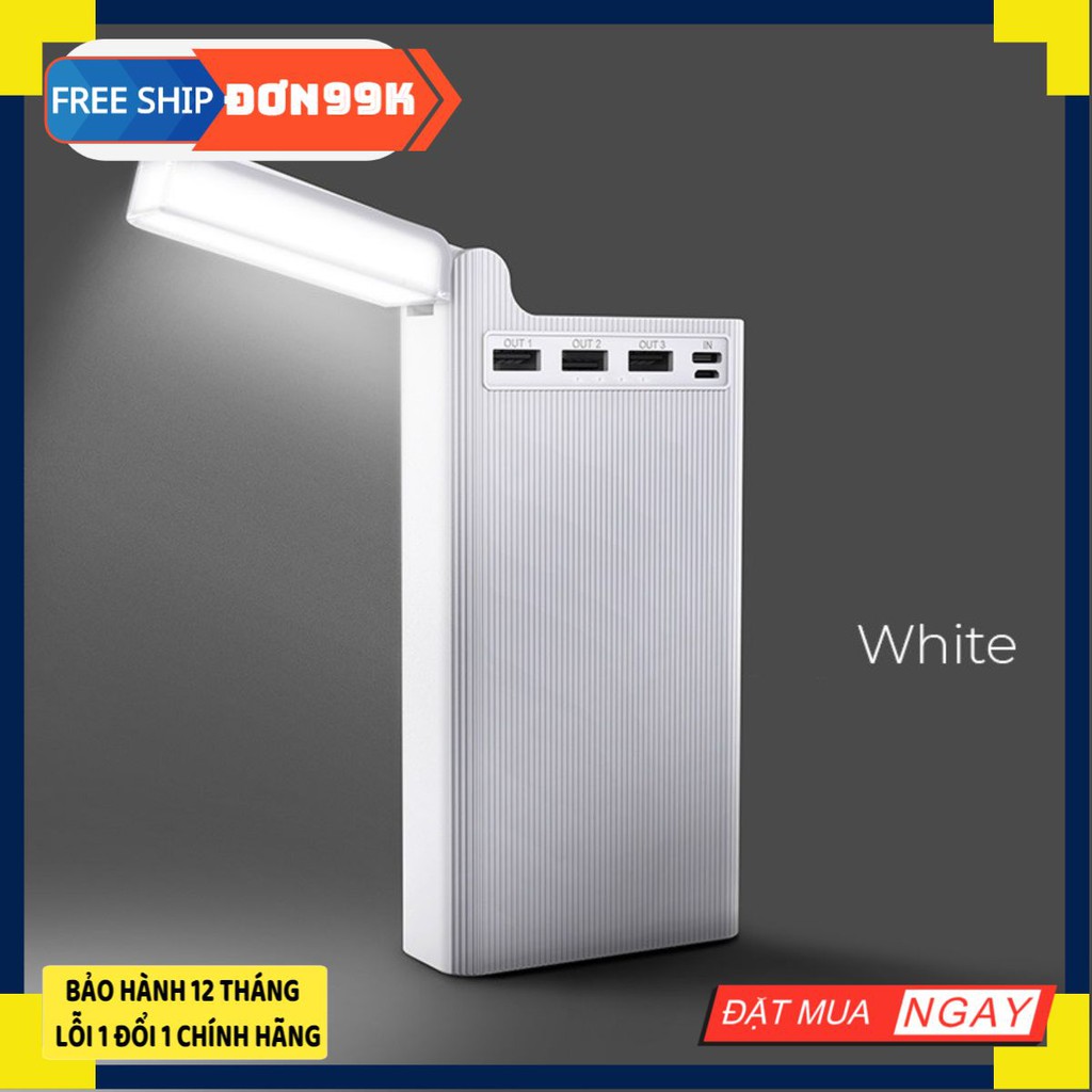 Sạc dự phòng 30.000mAH tích hợp đèn led đọc sách Hoco J62 -Bảo hành 12 tháng Giá rẻ nhất shopee