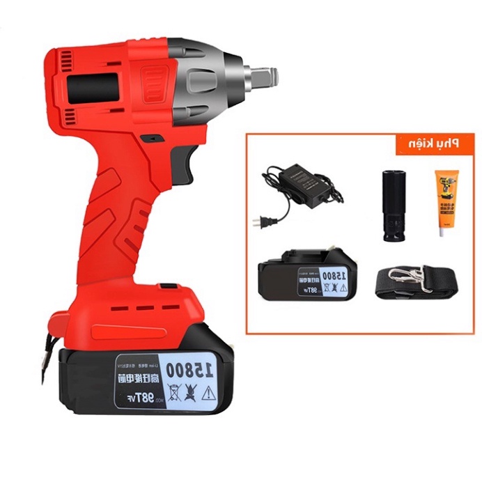 Máy siết mở ốc, bulong ô tô cao cấp Ketewe Pin 10 Cell