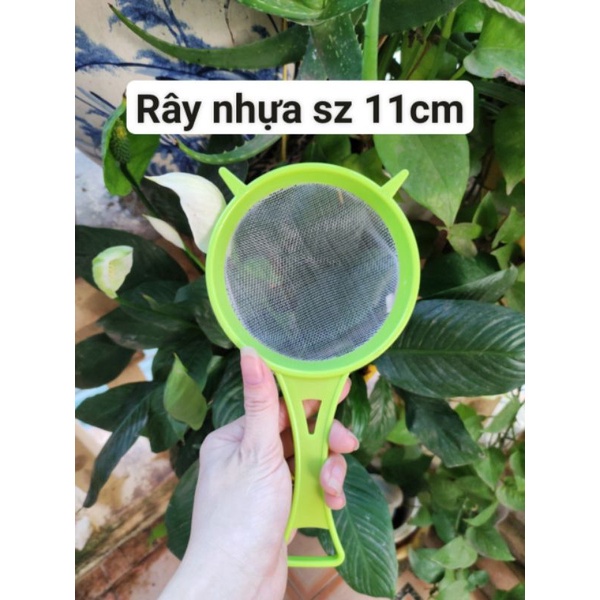 Rây nhựa to lọc nấm size 17, 14, 11 và 8cm