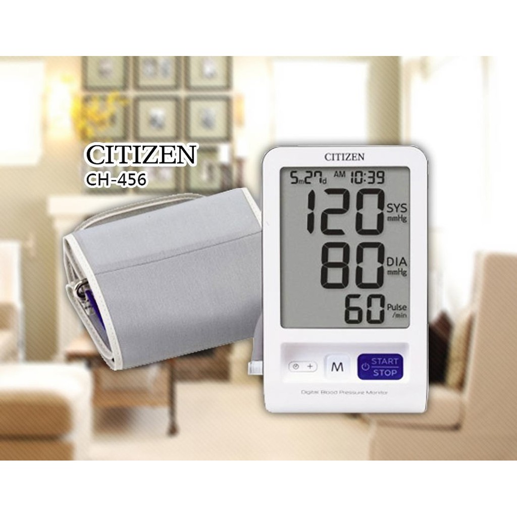 [FREESHIP] Máy đo huyết áp điện tử bắp tay Citizen CH-456 - Bảo hành 36 tháng