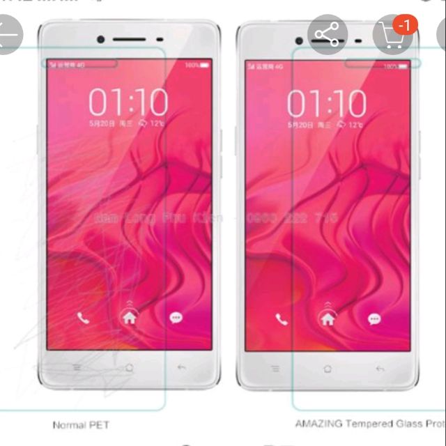 Bộ 2 kính cường lực cao cấp oppo R7 chống vỡ