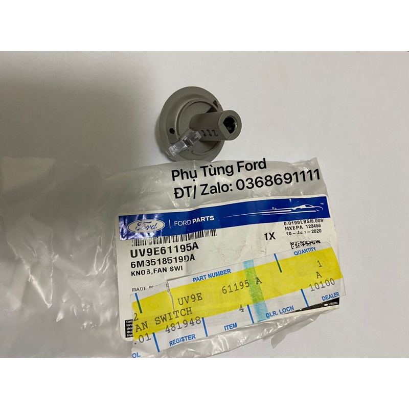 Núm chỉnh điều hoà Ford Everest / núm giữa  - UV9E61195A