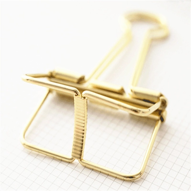 Bìa Kẹp Giấy Ghi Chú Mini Bằng Kim Loại Nhiều Màu Sắc / Kẹp Dài Cố Định Ảnh Dành Cho Học Sinh