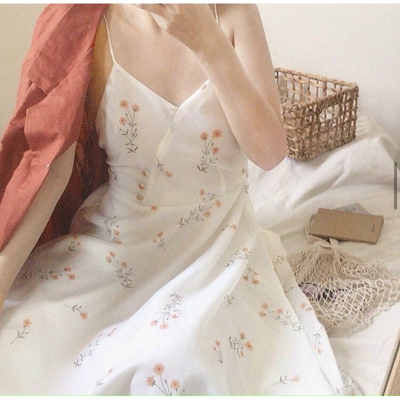 [Mã WAMT1505 giảm 10K đơn 0K] Đầm midi hoa nhí vintage 🌸🌸🌸 | BigBuy360 - bigbuy360.vn