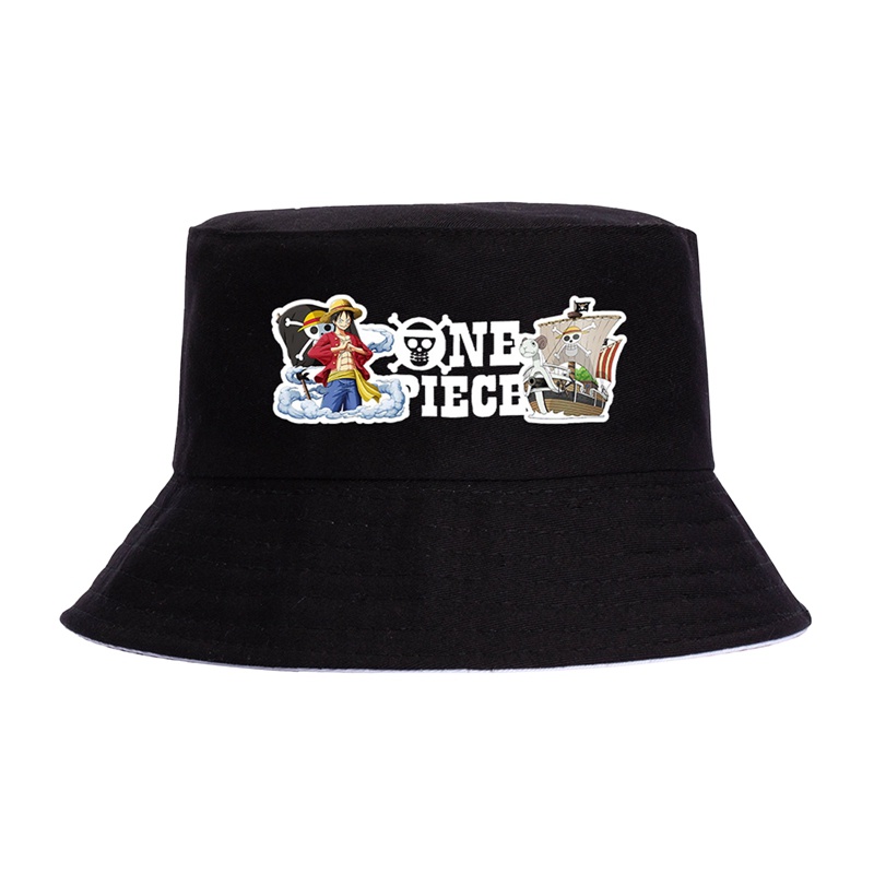 Nón Vành Chất Liệu Cotton In Hình Anime ONE PIECE Thời Trang