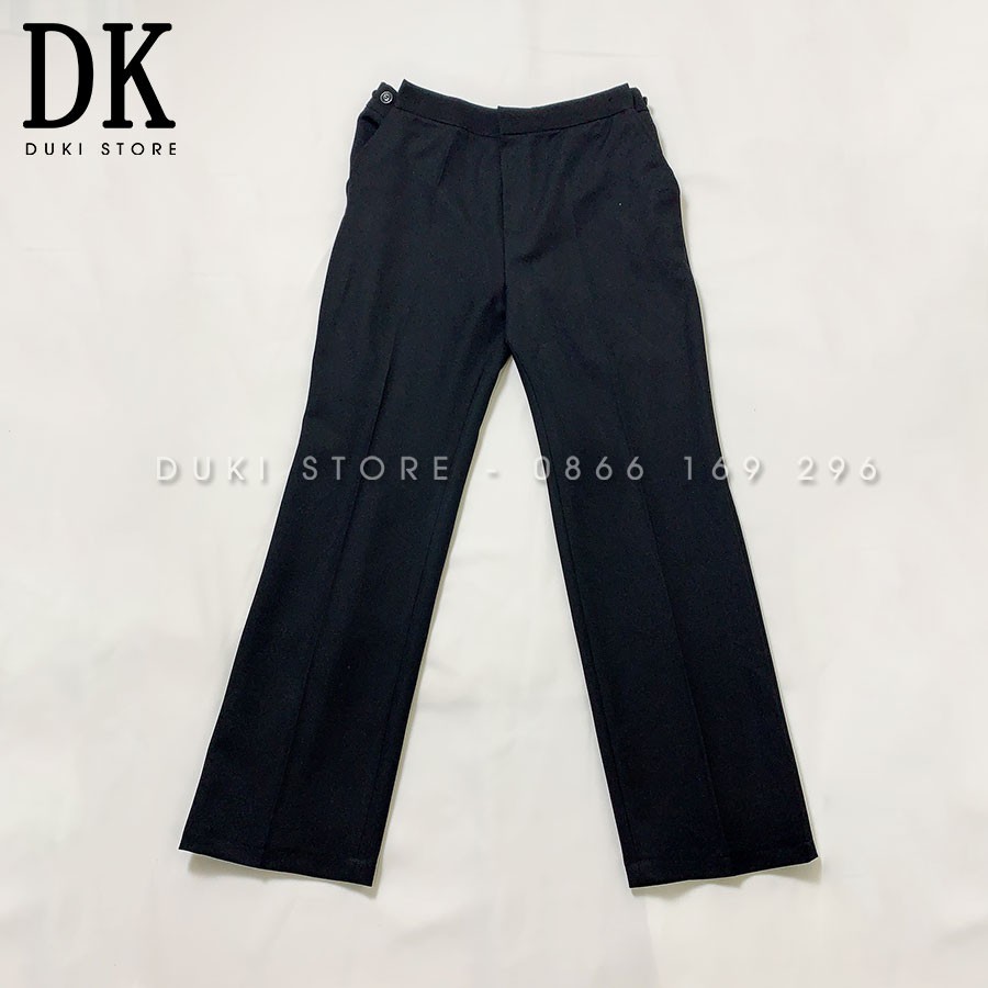 Bộ vest nữ quần ống rộng màu đen cực sang DKH0002 (video và ảnh thật) - DUKI STORE