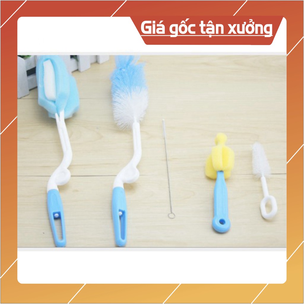 Sẵn hàng combo 10 bộ dụng cụ cọ bình , ly 5 chi tiết .
