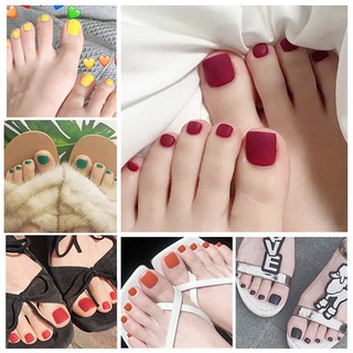 ✨✨Bộ 24 Móng Chân Giả Có Thể Dán / Hộp jjp008