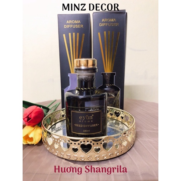 Tinh dầu nước hoa thơn phòng Eyun hương Shangrila 180ml gồm 1 chai tinh dầu 180ml + 5 que cắ
