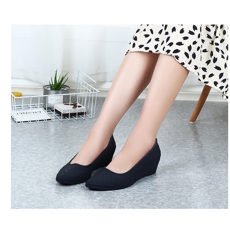 Giày nhựa đi mưa giày búp bê nữ form chuẩn cao cấp nhẹ êm chân V196