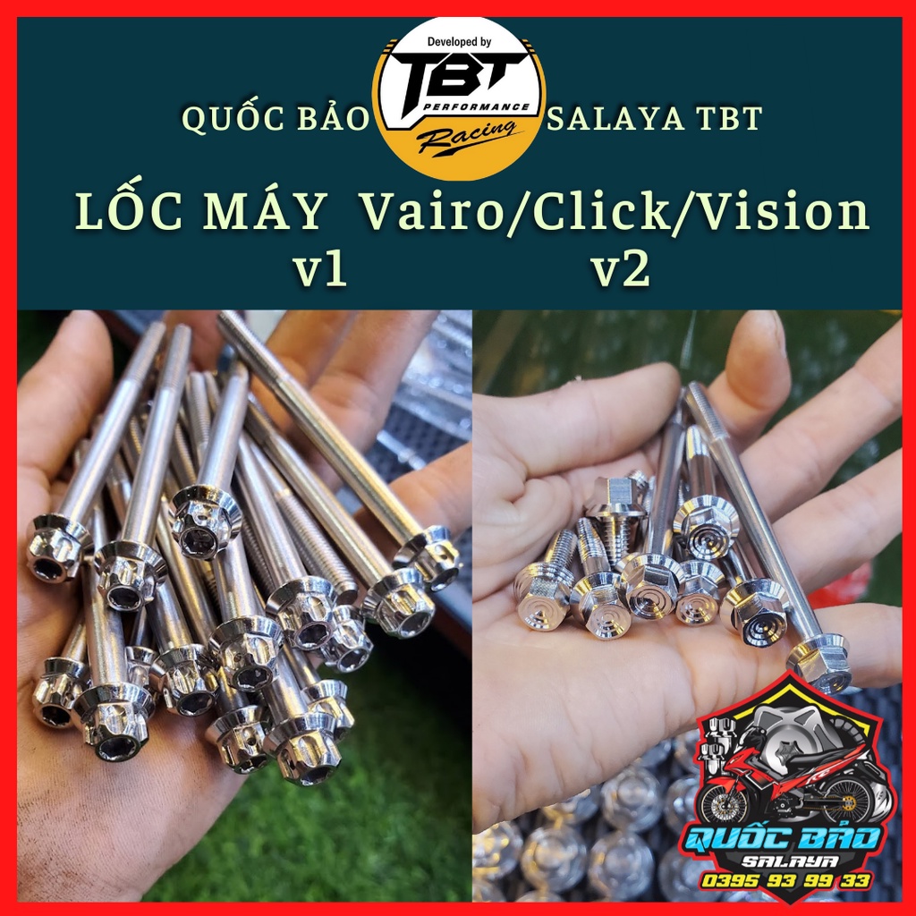 Ốc Salaya TBT Lốc Máy Vairo Click Vision SH Bảo Hành Trọn Đời