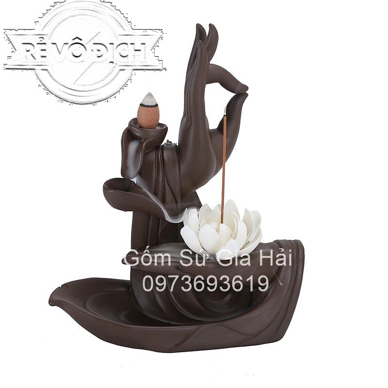 Thác Khói Trầm Hương Chảy Ngược Phật Thủ Liên Hoa - Thác Khói Xông Trầm Hương Chảy Ngược