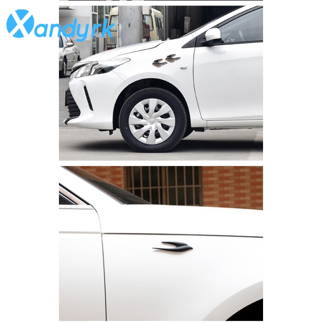 Bộ 2 Miếng Dán Hợp Kim Nhôm Hình Chim Én 3d Trang Trí Thân Xe Hơi